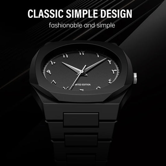 Modern Minimalist Sketching Creative Sports and Leisure Watch Creative Design Waterproof Watch