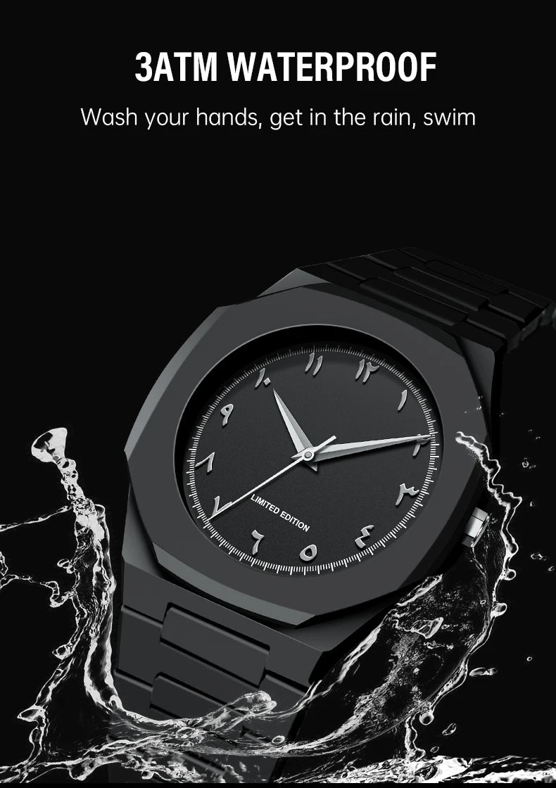Modern Minimalist Sketching Creative Sports and Leisure Watch Creative Design Waterproof Watch