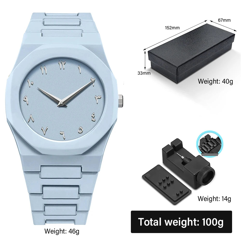 Modern Minimalist Sketching Creative Sports and Leisure Watch Creative Design Waterproof Watch