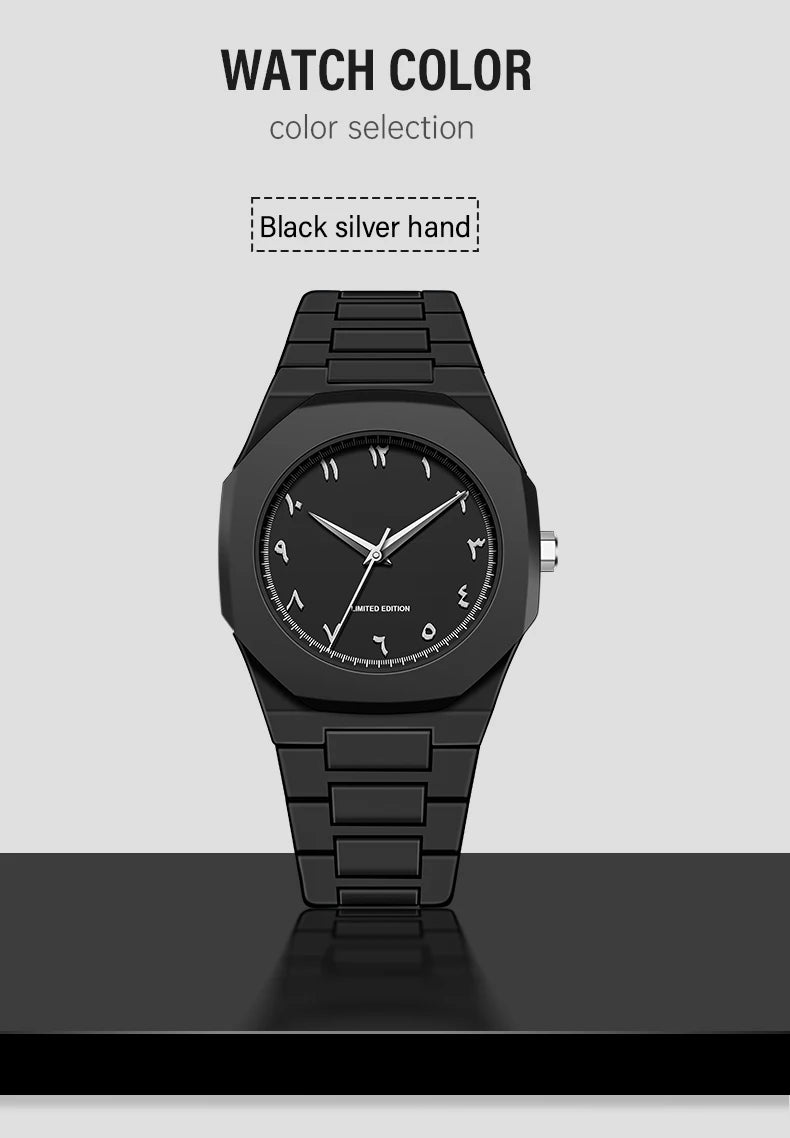 Modern Minimalist Sketching Creative Sports and Leisure Watch Creative Design Waterproof Watch