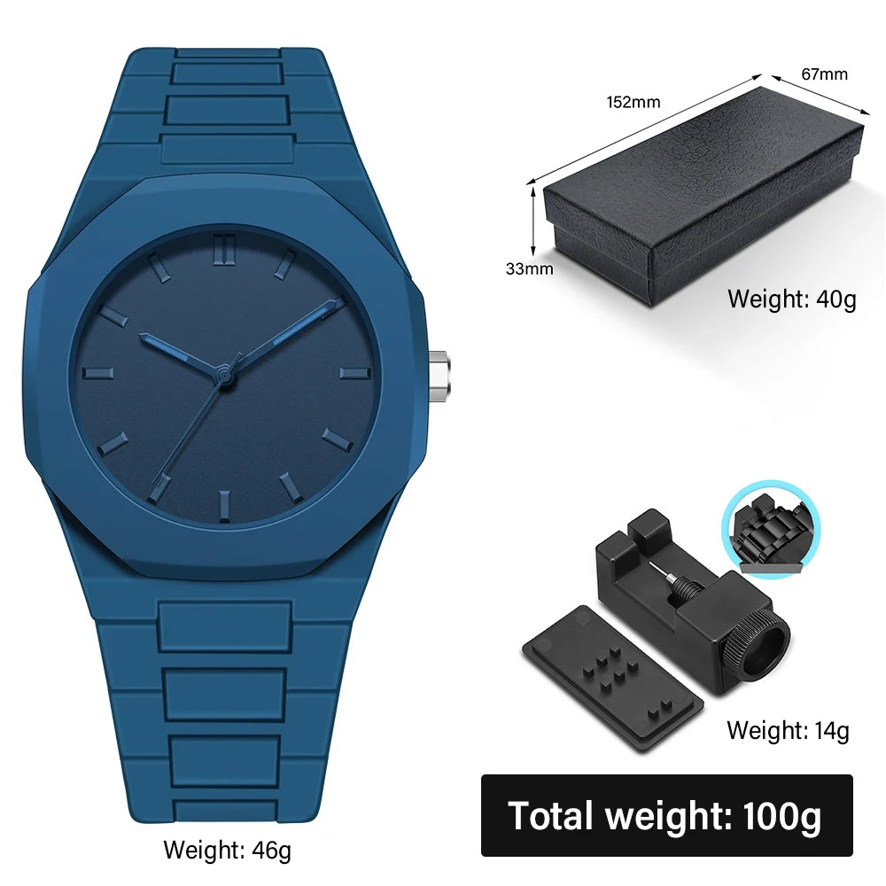 Modern Minimalist Sketching Creative Sports and Leisure Watch Creative Design Waterproof Watch