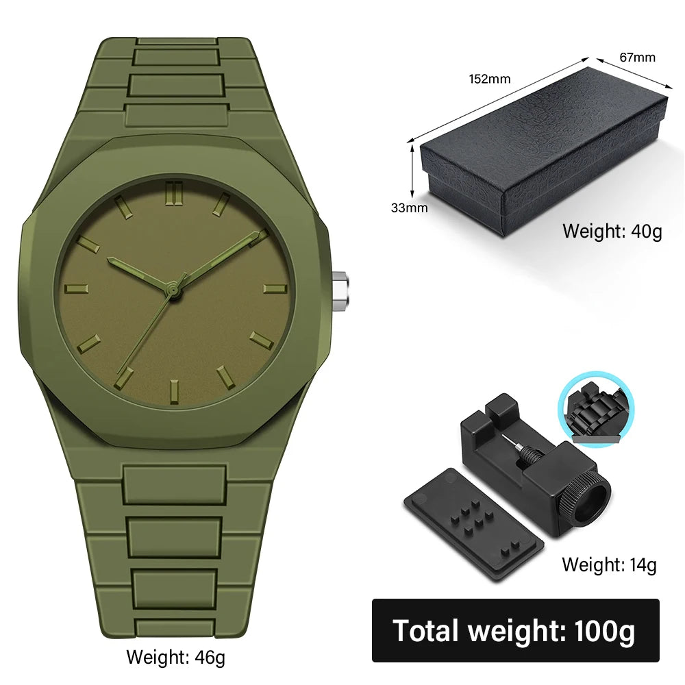Modern Minimalist Sketching Creative Sports and Leisure Watch Creative Design Waterproof Watch