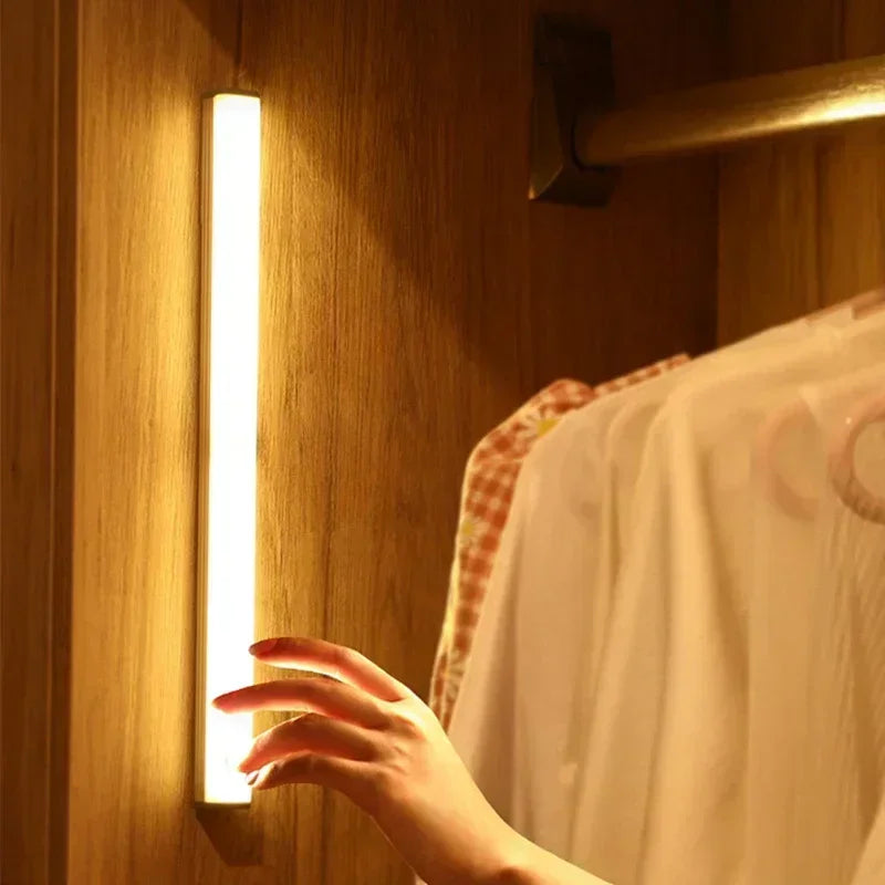 Intelligent Human Body Induction Night Light LED Rechargeable Corridor Cabinet Wall Light Household Toilet Wall Induction