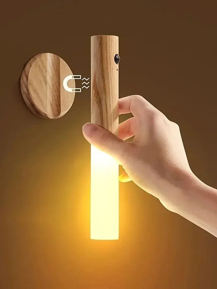 Intelligent Human Body Induction Night Light LED Rechargeable Corridor Cabinet Wall Light Household Toilet Wall Induction